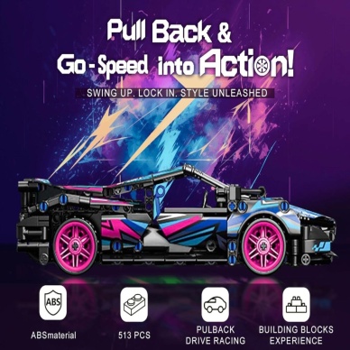 9055-6  TOYSE TOYS BRİCKS SPEED MAVİ CYBER-EKN