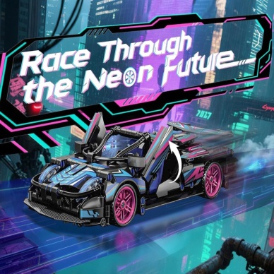 9055-6  TOYSE TOYS BRİCKS SPEED MAVİ CYBER-EKN