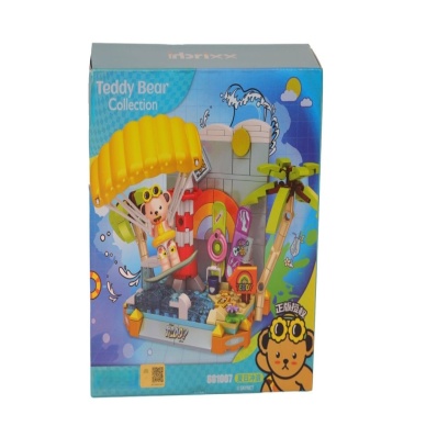 P881007 UÇURTMA SÖRFÇÜSÜ TEDDY 204 PARÇA BLOCK OYUNCAK