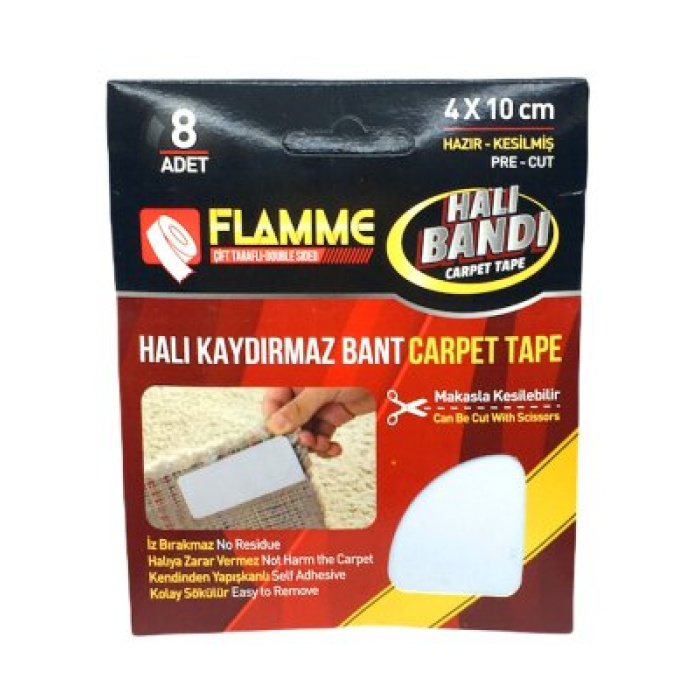 FLAMME-2116 ( 8PCS ) HALI KAYDIRMAZ ( BANT ) ( 4X10CM )*25X10