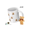 Anahtarlık Hediyeli Ayıcık Teddy Bear 1.kalite Baskılı Kupa Bardak Seramik Kahve Mug