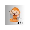 Peluş Anahtarlık - Maymun, 16 Cm (ÇANTA KOLYESİ, DİKİZ AYNASI SÜSÜ, PELUŞ OYUNCAK)