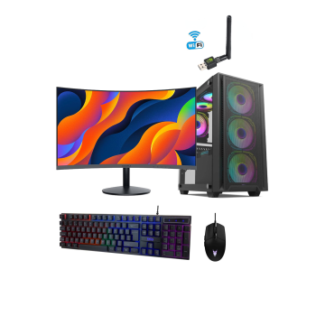 OFS-001 i5-4590 16GB DDR3 512GB SSD 24 Curved Monitör Ofis Bilgisayarı