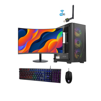 OFS-002 i5-4590 16GB DDR3 512GB SSD 24 Curved Monitör Ofis Bilgisayarı