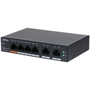 DAHUA CS4006-4ET-60 4 PORT 4XFE-2XGE YÖNETİLEBİLİR 60W POE SWİTCH