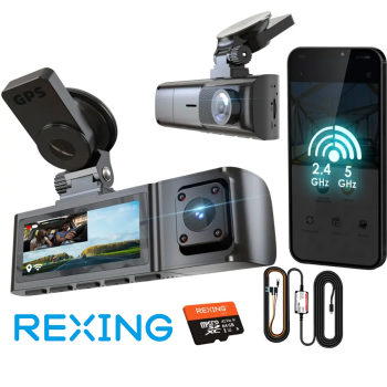 REXING R316 4K GPS WI-FI ARAC KAMERASI + 64GB SD