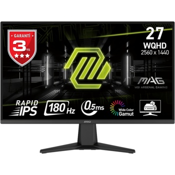 27 MSI MAG 275QF 0.5MS 180HZ WQHD ADAPTIVE SYNC GAMING