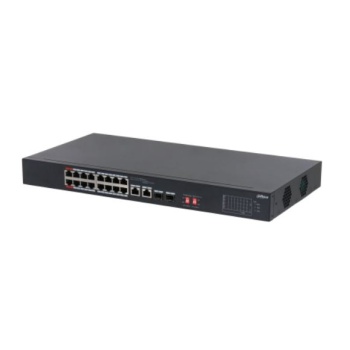 DAHUA PFS3218-16ET-135 16 PORT 16XFE-2XGE-2XGE/SFP 135W YÖNETİLEMEZ POE SWİTCH