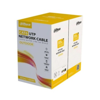 DAHUA DH-PFM920-6UN UTP DIŞ ORTAM (SİYAH) CAT6 BAKIR KABLO (PE)
