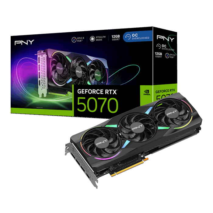 PNY RTX 5070 ARGB EPIC-X 12GB GDDR7 192Bit (VCG507012TFXXPB1-O) Ekran Kartı