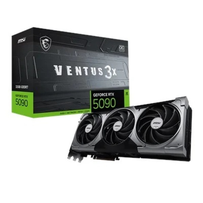 MSI GEFORCE RTX 5090 32G VENTUS 3X OC GDRR7 512B DX12 PCIE 5.0 X16 (3XDP 1XHDMI)