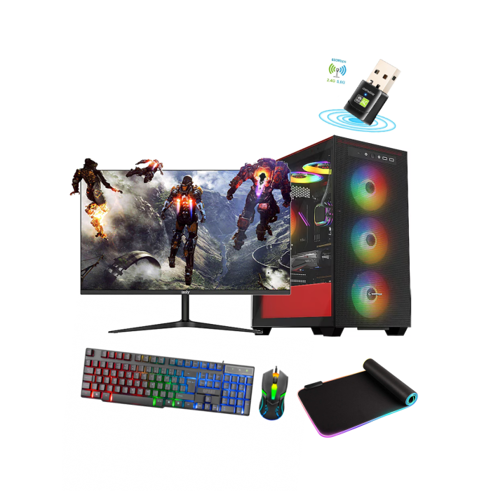 DRV-442 i5 10400F 32GB DDR4 RTX2070 Süper 1TB M.2 SSD Sıvı Soğutmalı 24 165Hz 1ms Oyun Bilgisayarı