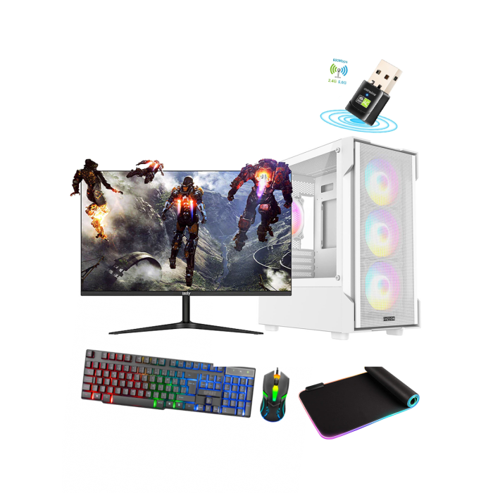 DRV-451 i5 12400F 16GB DDR5 RTX2070 Süper 512GB M.2 SSD Sıvı Soğutmalı 24 165Hz 1ms Oyun Bilgisayarı