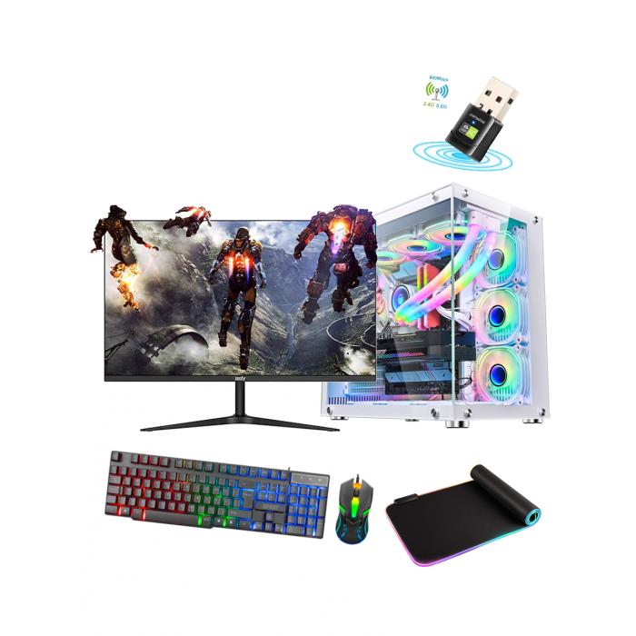 DRV-454 i5 12400F 16GB DDR5 RTX2070 Süper 512GB M.2 SSD Sıvı Soğutmalı 24 165Hz 1ms Oyun Bilgisayarı