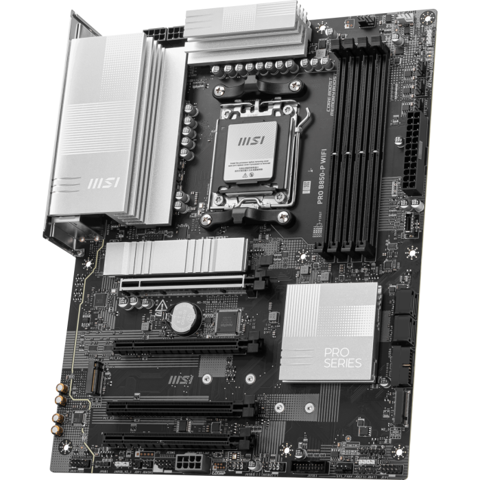 MSI PRO B850-P WIFI AM5 DDR5 8200MHZ(OC) HDMI 3x M.2 USB 10Gbs 5G LAN WI-FI 7 ATX