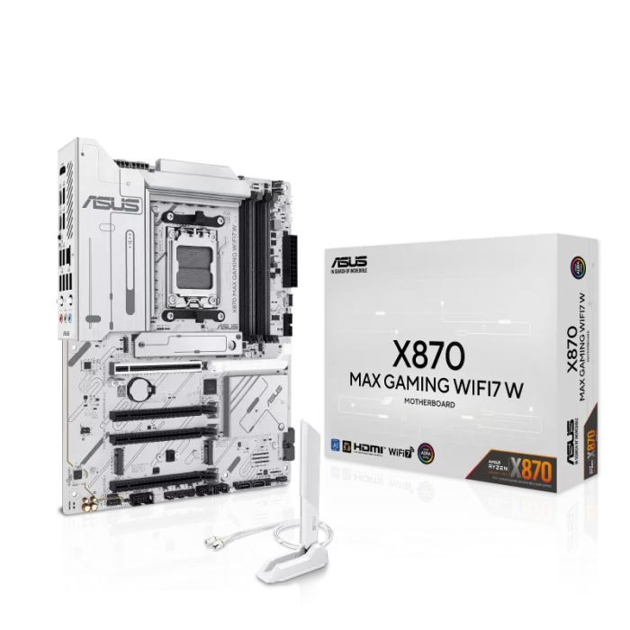 ASUS X870 MAX GAMING WIFI 7 AMD AM5 DDR5 ANAKART BEYAZ