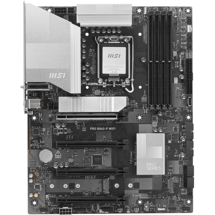 MSI PRO B860-P WIFI SOKET 1851 DDR5 8600MHZ(OC) 3xM.2 1x TB4 HDMI DISPLAY 5G LAN WIFI 7 ATX