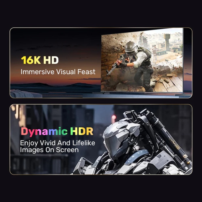 UNITEK DISPLAY PORT 2.1 KABLO 1MT 16K (C1626GY-1M)