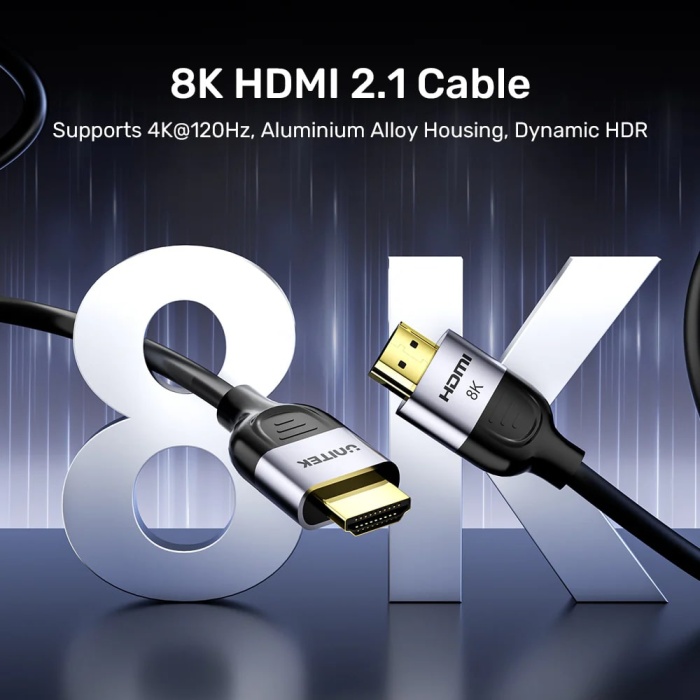 UNITEK HDMI2.1 KABLO 2MT 8K&60Hz (C11086GY-2M)