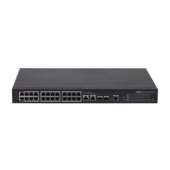 DAHUA PFS4226-24ET-240 24 PORT 24XFE-2GE-2SFP YÖNETİLEBİLİR 240W POE SWİTCH