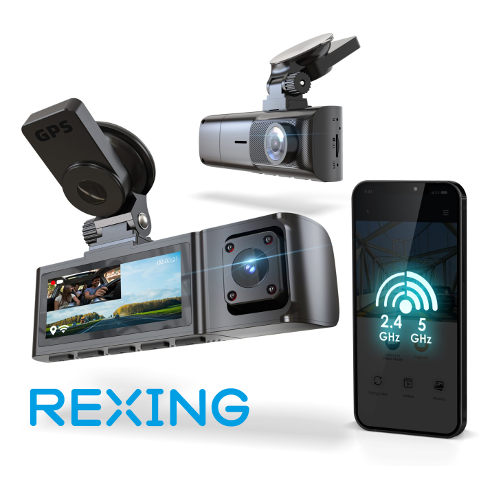 REXING R316 4K GPS WI-FI ARAC KAMERASI + 64GB SD