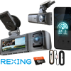 REXING R316 4K GPS WI-FI ARAC KAMERASI + 64GB SD