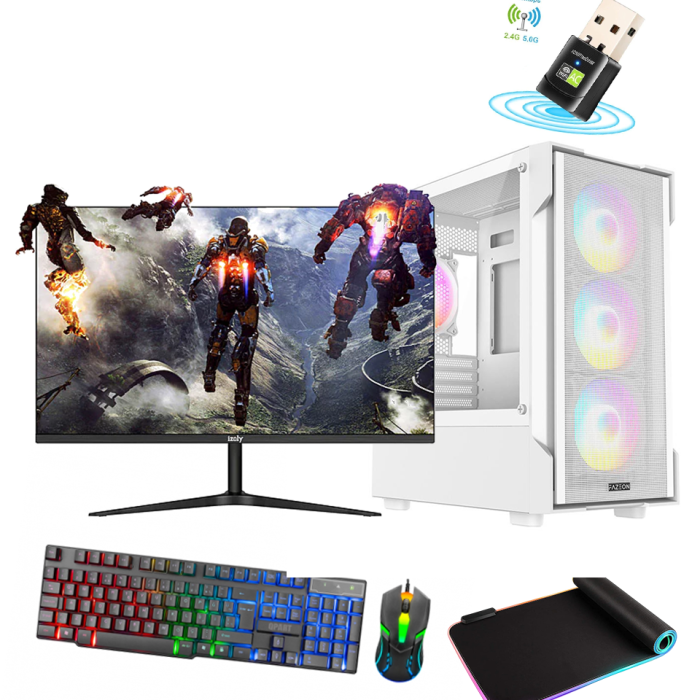 DRV-451 i5 12400F 16GB DDR5 RTX2070 Süper 512GB M.2 SSD Sıvı Soğutmalı 24 165Hz 1ms Oyun Bilgisayarı