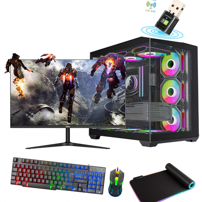 DRV-453 i5 12400F 16GB DDR5 RTX2070 Süper 512GB M.2 SSD Sıvı Soğutmalı 24 165Hz 1ms Oyun Bilgisayarı