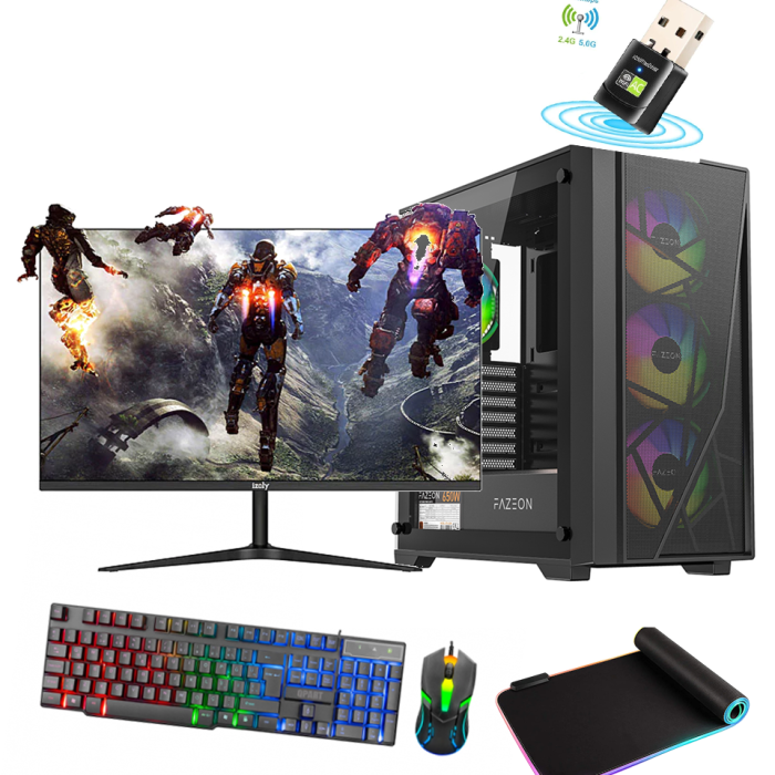 DRV-463 i5 12400F 32GB DDR5 RX 6700XT 1TB M.2 SSD Sıvı Soğutmalı 24 165Hz 1ms Oyun Bilgisayarı