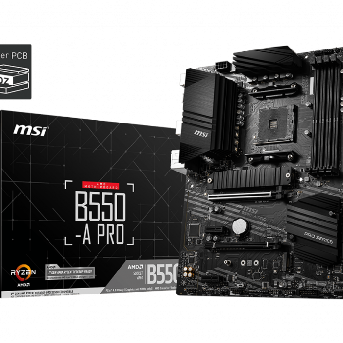 MSI B550-A PRO DDR4 4400(OC)Mhz HDMI / DP ATX AM4