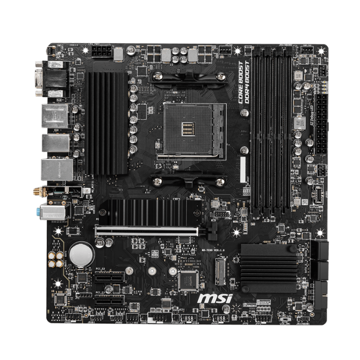 MSI B550M PRO-VDH WIFI DDR4 4400(OC) HDMI MATX AM4