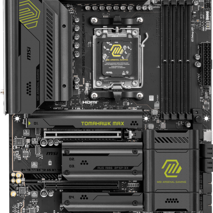 MSI MAG B850 TOMAHAWK MAX WIFI AM5 DDR5 8400MHZ(OC) HDMI 4x M.2 USB 10Gbs 5G LAN WI-FI 7 ATX