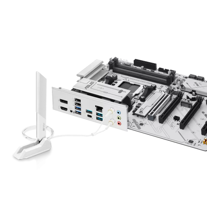 ASUS B850 MAX GAMING WIFI 7 AMD AM5 DDR5 ANAKART BEYAZ