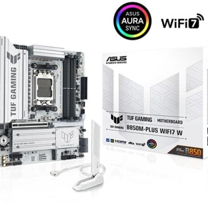 ASUS TUF GAMING B850M-PLUS WIFI 7 AMD ANAKART BEYAZ