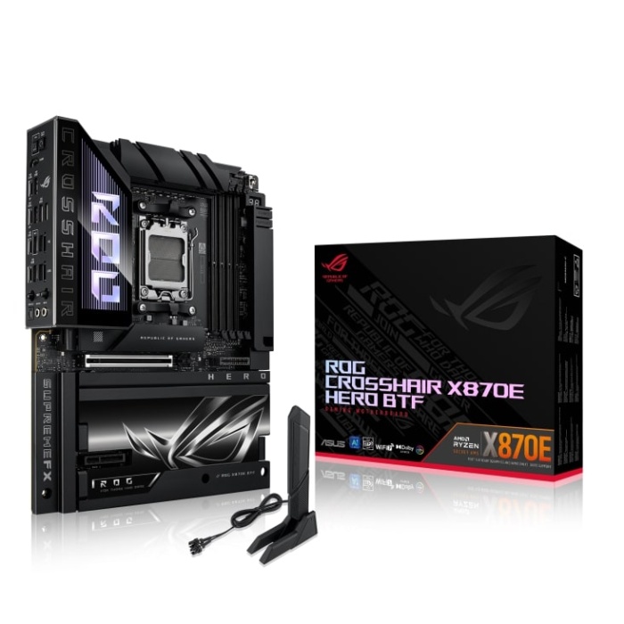 ASUS ROG CROSSHAIR X870E HERO BTF AMD AM5 DDR5 ATX