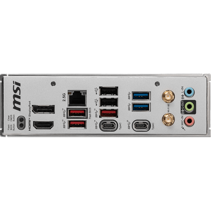 MSI B650M PROJECT ZERO AM5 DDR5 7600MHZ(OC) HDMI DP M.2 USB3.2 2.5G LAN WI-FI 6E mATX