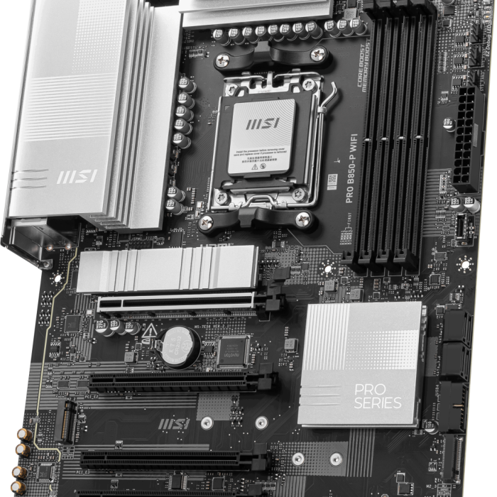 MSI PRO B850-P WIFI AM5 DDR5 8200MHZ(OC) HDMI 3x M.2 USB 10Gbs 5G LAN WI-FI 7 ATX