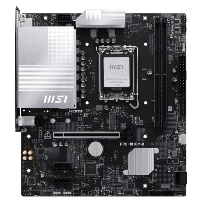 MSI PRO H810M-B DDR5 6400MHz (OC) M.2 mATX 1851P