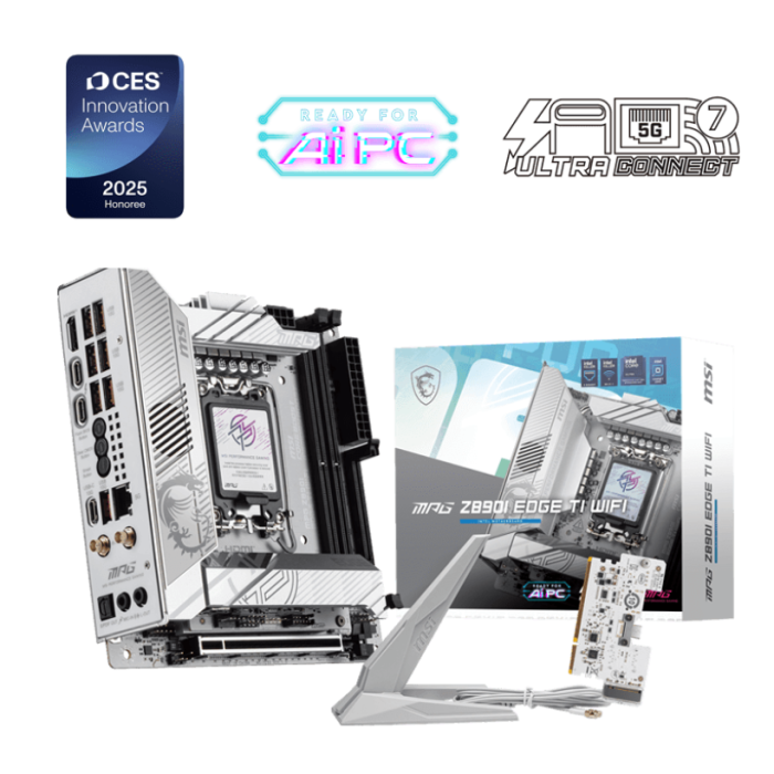 MSI MPG Z890I EDGE TI WIFI SOKET 1851 DDR5 8600MHZ