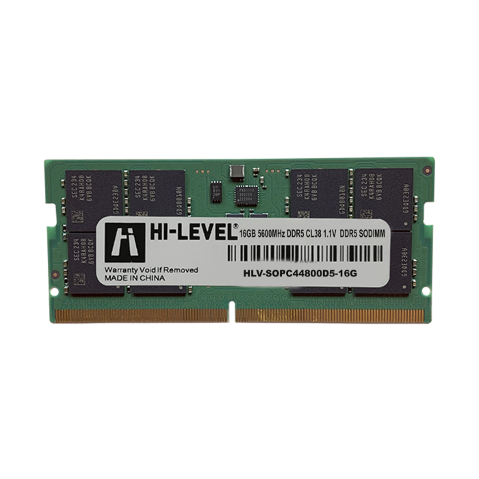 16GB HI-LEVEL DDR5 5600Mhz SODIMM 1.1 HLV-SOPC44800D5-16G