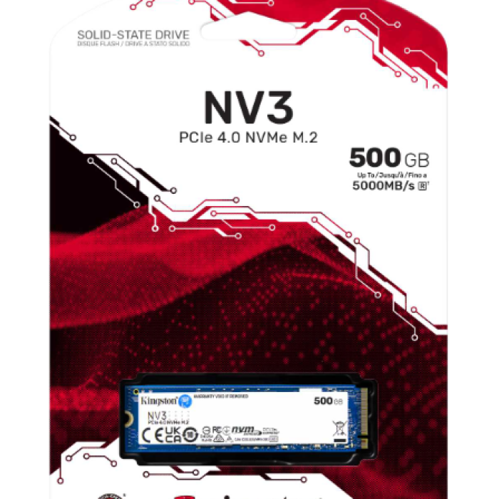 500GB KINGSTON NV3 SNV3S/500G 5000/3000MB/S PCIe 4.0