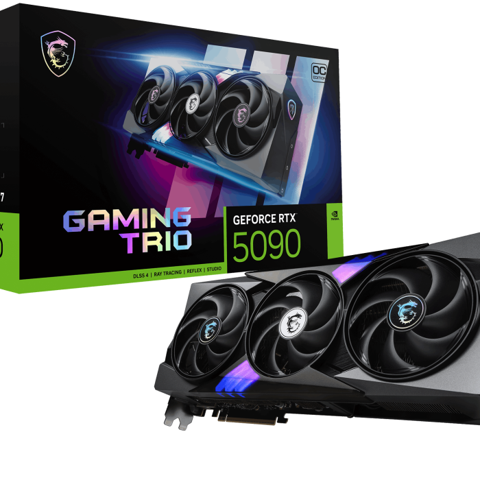 MSI GEFORCE RTX 5090 32G GAMING TRIO OC GDRR7 256 B DX12 PCIE 5.0 X16 (3XDP 1XHDMI)