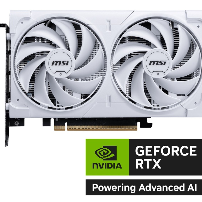 MSI GEFORCE RTX 5060 8G VENTUS 2X OC WHITE GDDR7 128B DX12 PCIE 5.0 X16 (3XDP 1XHDMI)