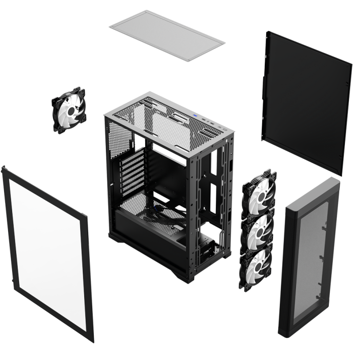 FRISBY FC-9480G 600W 80+ BRONZE 4X RGB MESH GAMING