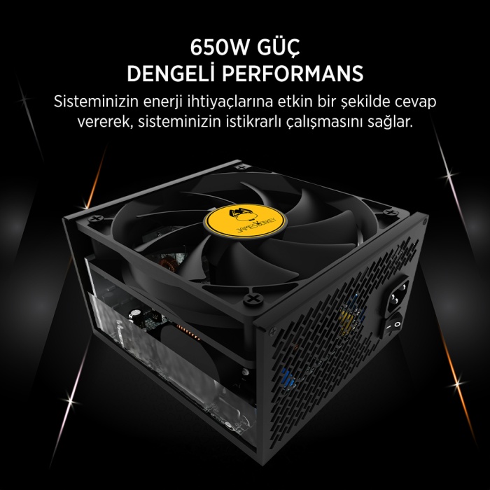 JAMES DONKEY JDP650 APFC 12CM 80+ BRONZE 650W PSU