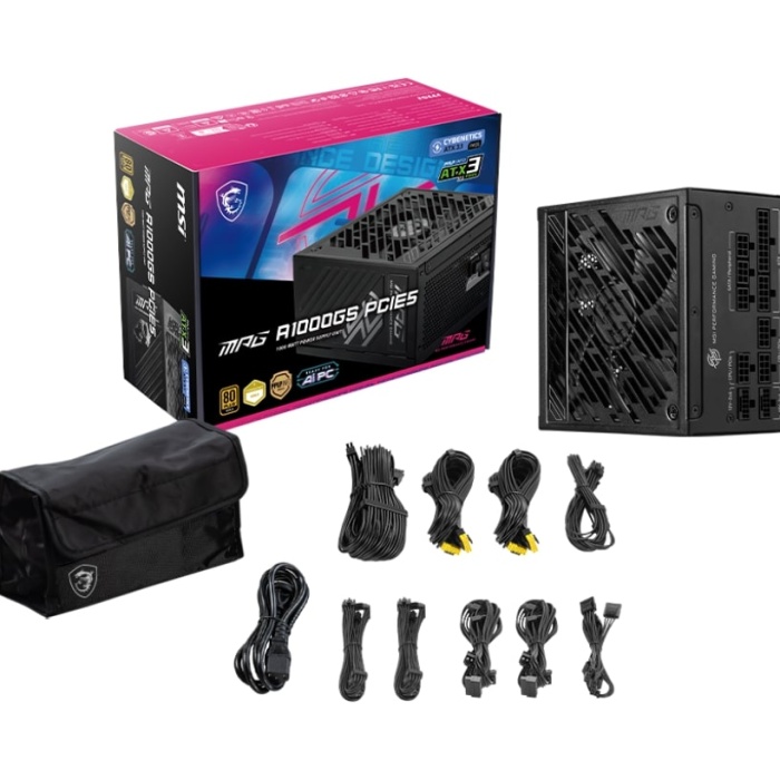 MSI MPG A1000GS PCIE5 1000W 80+ GOLD  FULL MODULER