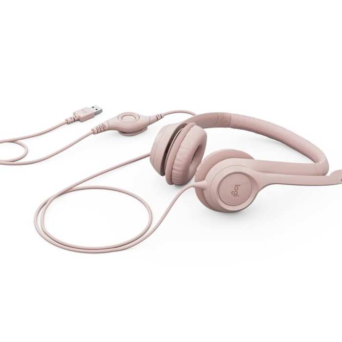 LOGITECH H390 MIKROFONLU PEMBE KULAKLIK 981-001281
