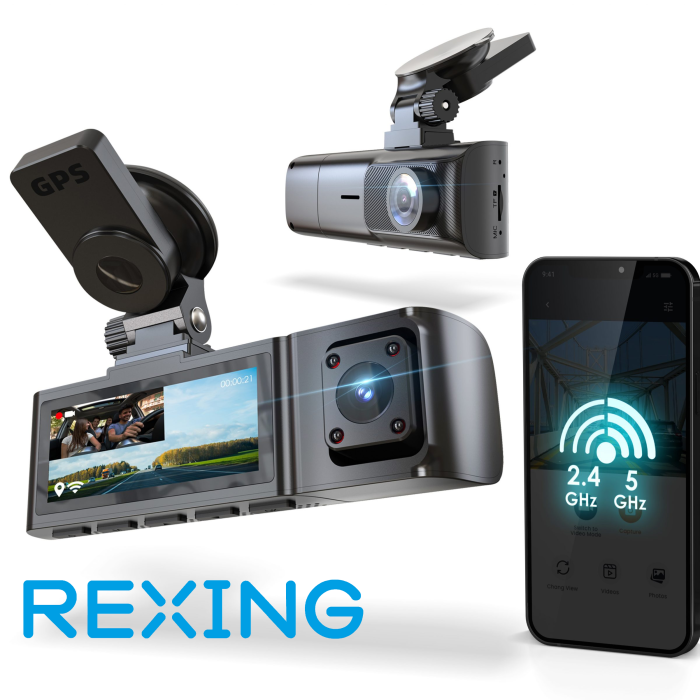 REXING R316 4K GPS WI-FI ARAC KAMERASI + 64GB SD