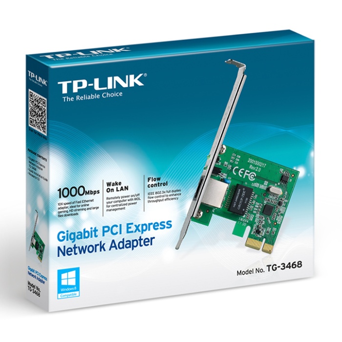 TP-LINK TG-3468 GIGABIT PCI EXPRESS ETHERNET KARTI