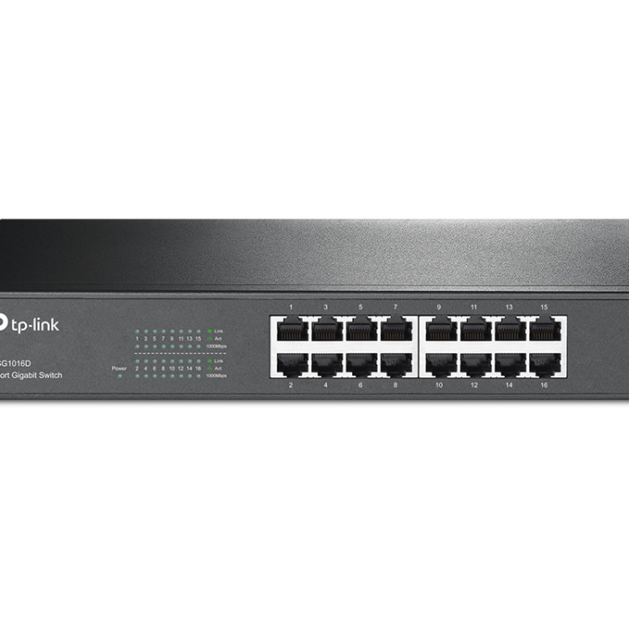TP-LINK TL-SG1016D 16PORT 10/100/1000 YÖNETİLEMEZ SWITCH
